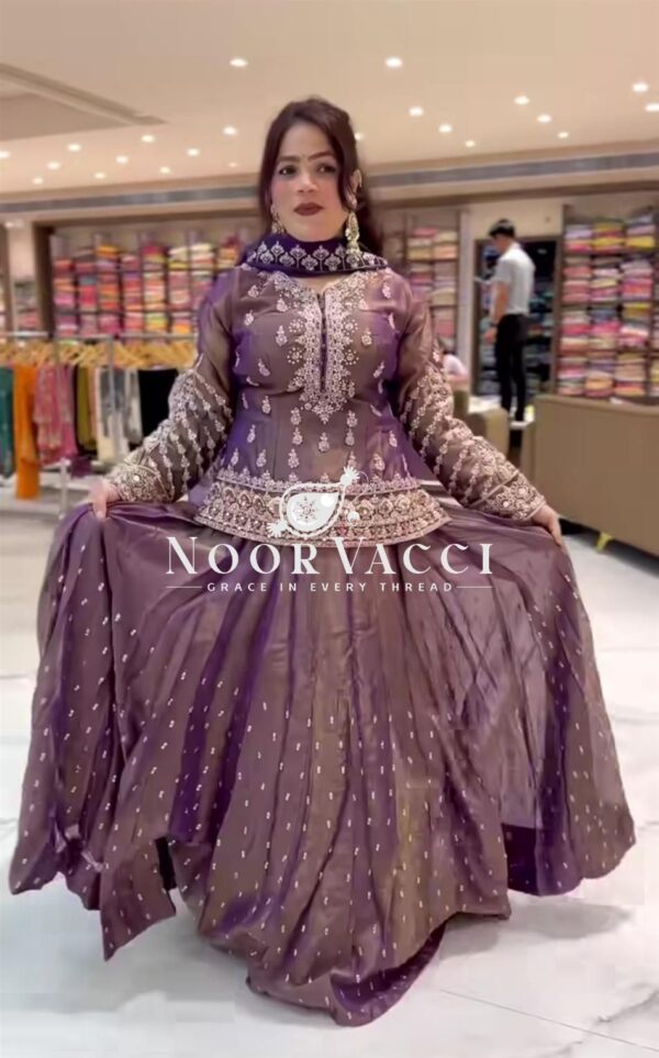 Buy Simmer Silk Embroidered Lehenga Set with Net Dupatta