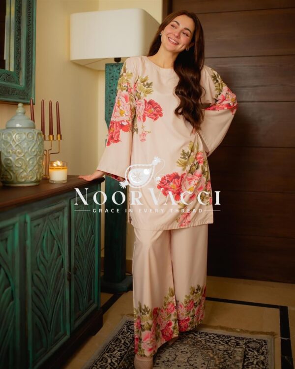 Buy Designer Pure Natural Crepe Printed Co-ords Set