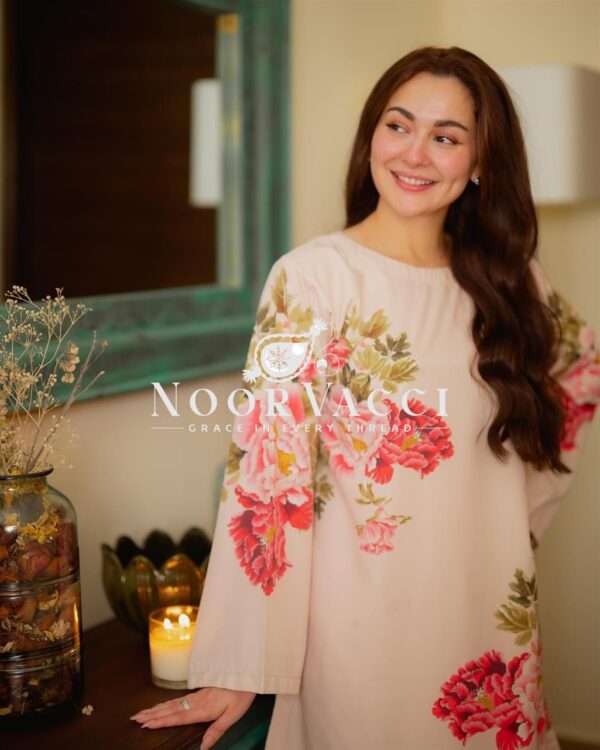 Buy Designer Pure Natural Crepe Printed Co-ords Set - Image 3