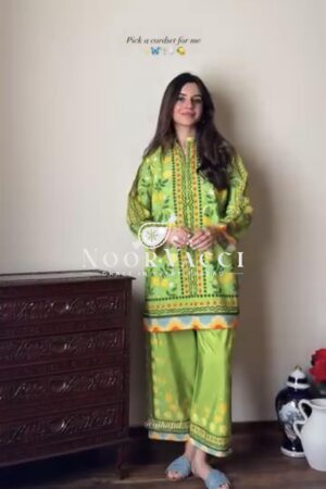 Shop Designer Pure Natural Crepe Printed Co-ords Set