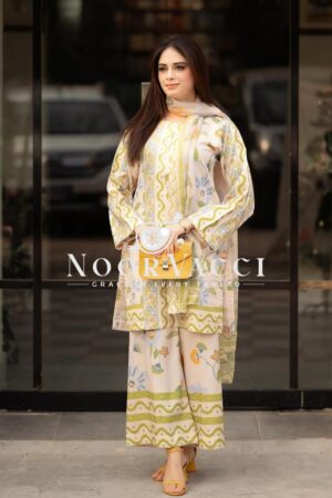 Buy Designer Natural Crepe Co-ords Set with Digital Print & Dupatta