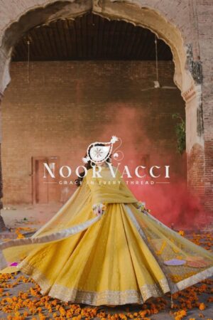 Buy Elegant Chinon Silk Embroidered Gown Set with Dupatta & Bottom