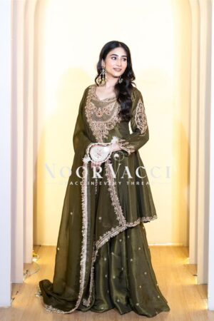 Buy Simar Silk Embroidered Sharara Set with Georgette Dupatta