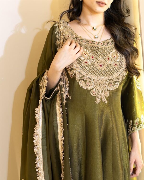 Buy Simar Silk Embroidered Sharara Set with Georgette Dupatta - Image 5