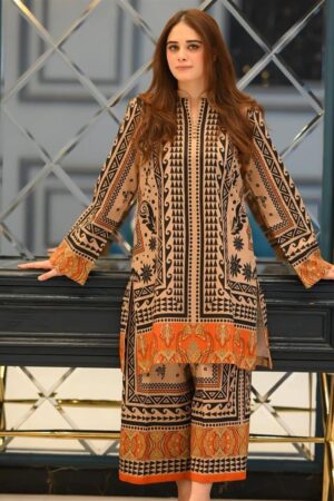Designer Digital Print Pure Natural Crepe Co-ords Set