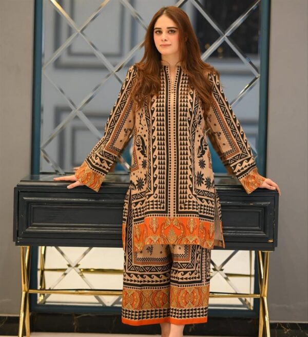 Designer Digital Print Pure Natural Crepe Co-ords Set