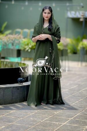 Buy Pure Fox Georgette Embroidered Top with Sharara & Dupatta – Ready to Wear