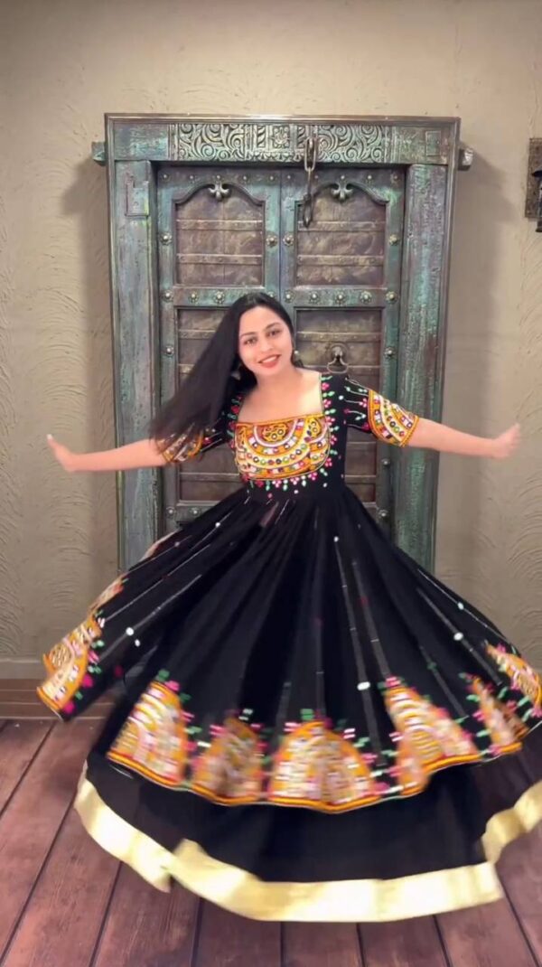 Navratri Special Georgette Lehenga Set with Embroidered Top - Image 2