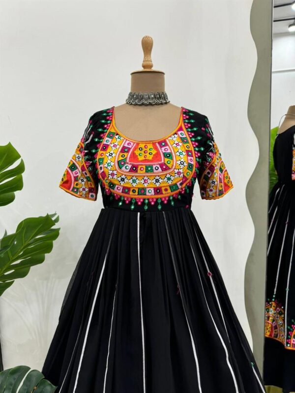Navratri Special Georgette Lehenga Set with Embroidered Top - Image 4
