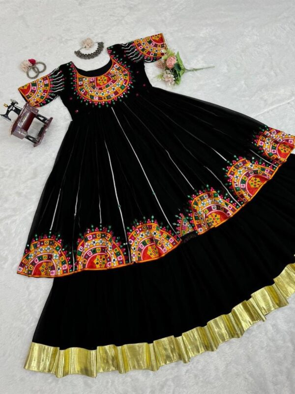 Navratri Special Georgette Lehenga Set with Embroidered Top - Image 5