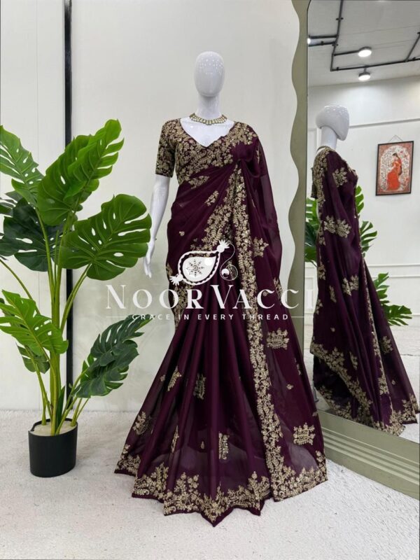 Buy Rangoli Silk Designer Saree with Coding & Sequence Work