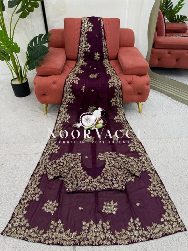 Buy Rangoli Silk Designer Saree with Coding & Sequence Work - Image 6