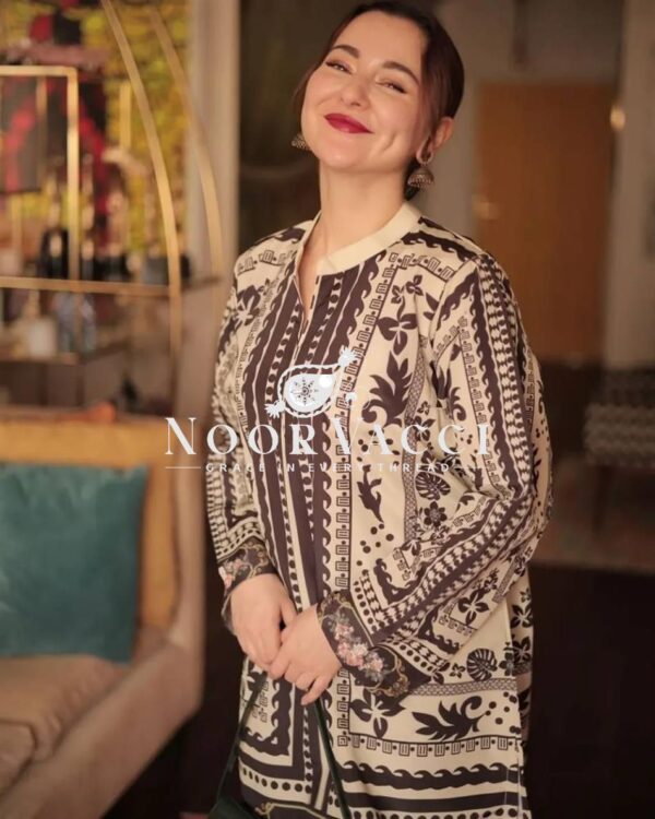 Buy Designer Pure Natural Crepe Digital Print Co-ords Set - Image 2