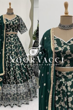 Buy Jacquard Embroidered Lehenga Set with Fancy Lace Dupatta