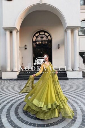Buy Butterfly Net Kediya Shrug Lehenga Set with Dupatta & Blouse