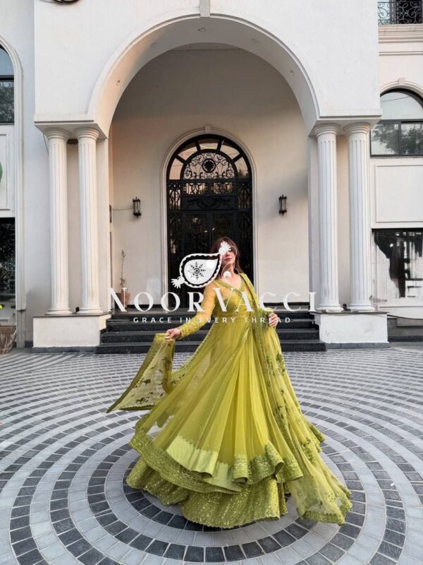 Buy Butterfly Net Kediya Shrug Lehenga Set with Dupatta & Blouse