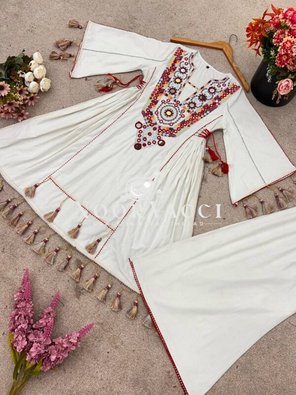 Buy Rakhi Special Khadi Cotton Embroidered Co-ord Set - Image 10