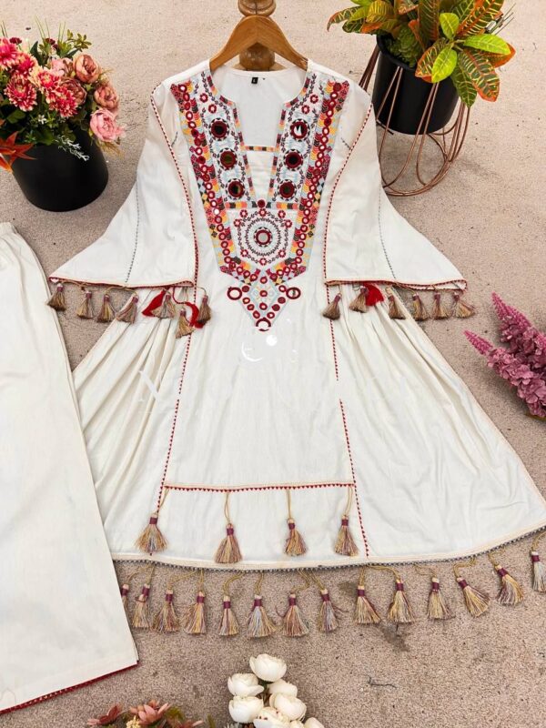 Buy Rakhi Special Khadi Cotton Embroidered Co-ord Set - Image 14