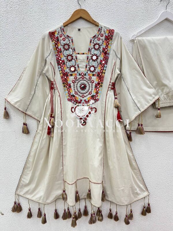Buy Rakhi Special Khadi Cotton Embroidered Co-ord Set - Image 12