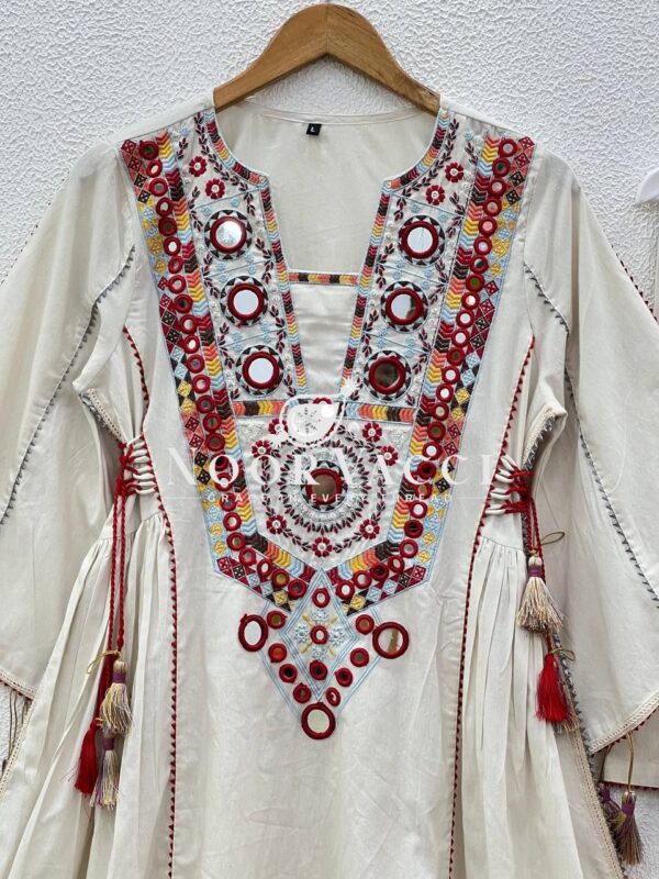 Buy Rakhi Special Khadi Cotton Embroidered Co-ord Set - Image 9