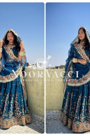 Buy Faux Georgette Full-Stitched Lehenga Set with Sequin Work and Dupatta