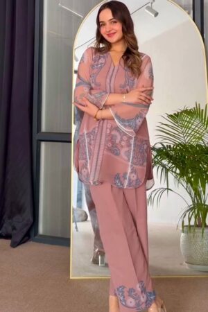Designer Sifon Georgette Digital Print Co-ords Set