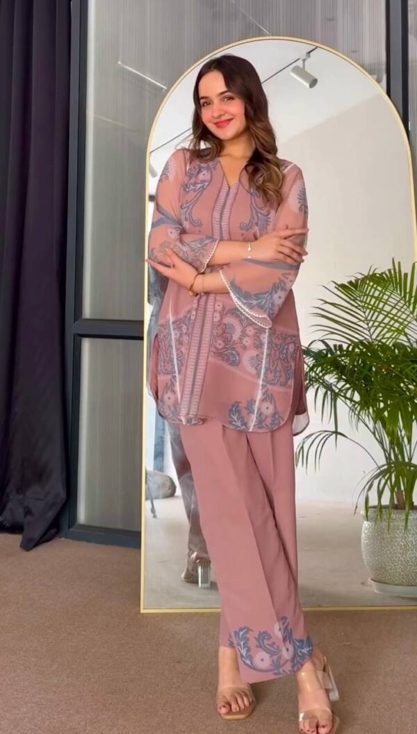 Designer Sifon Georgette Digital Print Co-ords Set