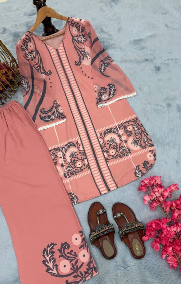 Designer Sifon Georgette Digital Print Co-ords Set - Image 5