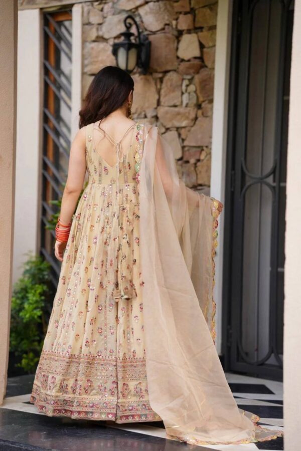 Premium Foux Georgette 3-Piece Co-ord Set with Dupatta - Image 3