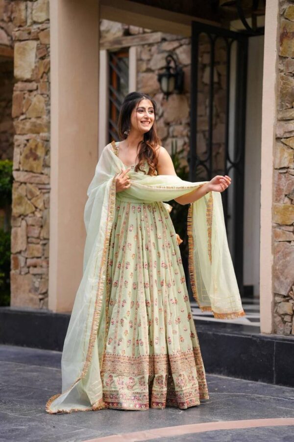 Premium Foux Georgette 3-Piece Co-ord Set with Dupatta - Image 2